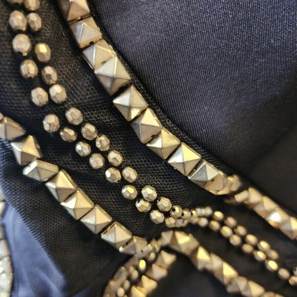 BEBE DRESS WITH GOLD STUDS - Picture 3 of 3